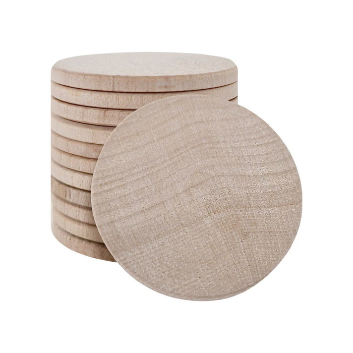 Maple Wood Round Tokens 37mm