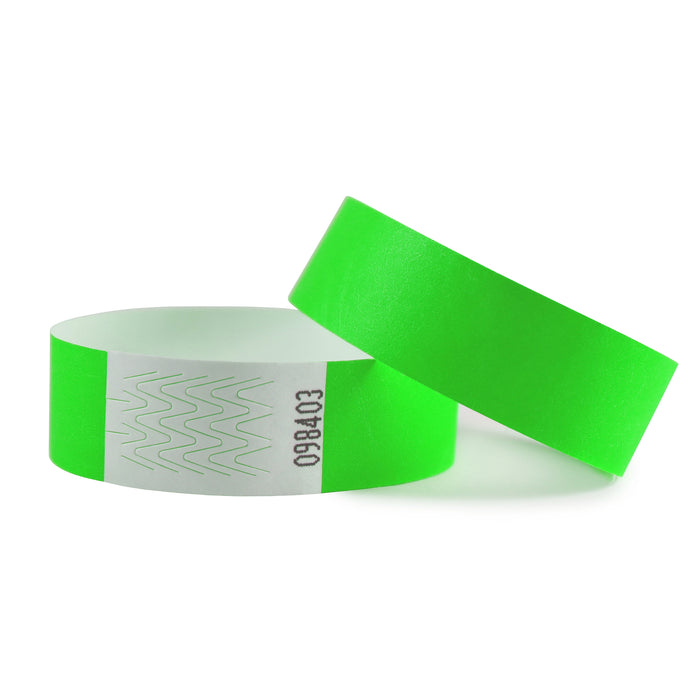 Plain Tyvek Wristbands Green