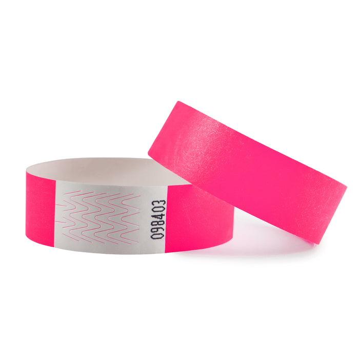Plain Tyvek Wristbands Pink