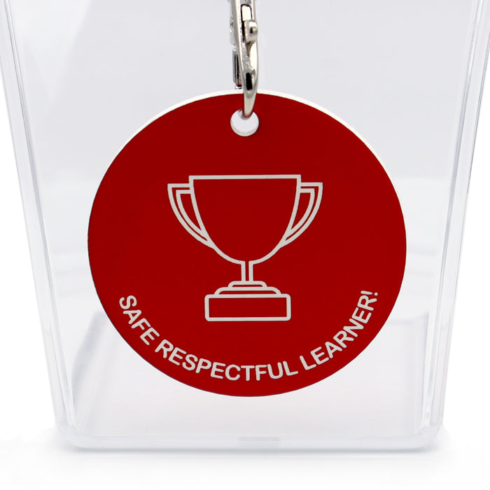 Red Acrylic Reward Medal - Safe Respectful Learner! Default Title