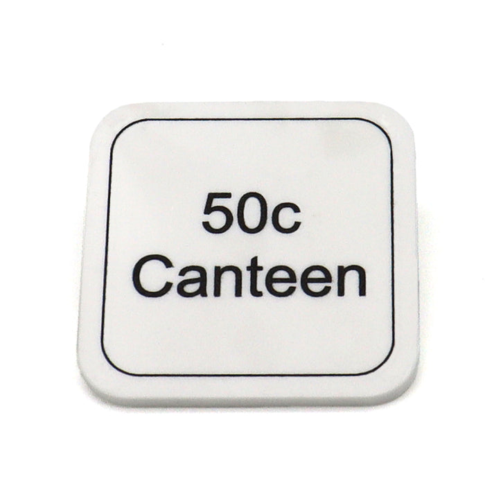 Custom Printed Square Shaped Reward Tokens - MOQ 100 One Side Printing