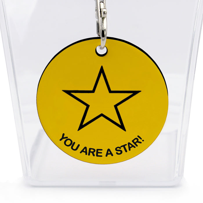 Yellow Acrylic Reward Medal - You Are A Star! Default Title