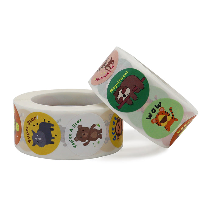 Cute Animals Vinyl Sticker Roll Default Title