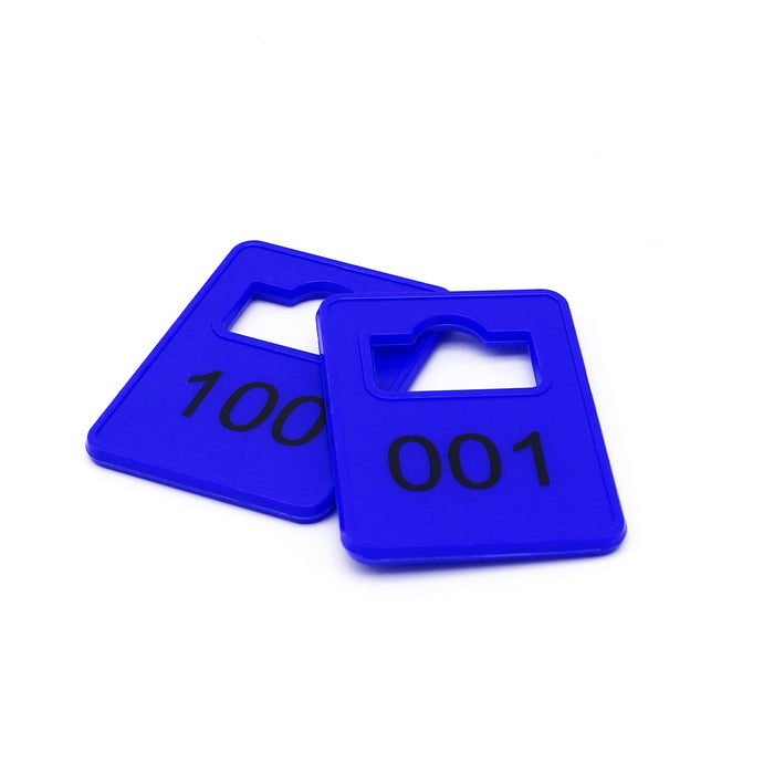 Plastic Cloakroom Tags - Blue Default Title