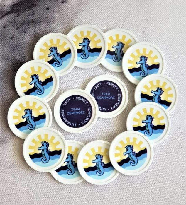 Custom Printed Reward Tokens - MOQ 1000 One Side Printing