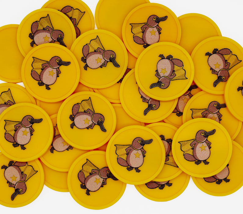 Custom Printed Reward Tokens - MOQ 1000 One Side Printing