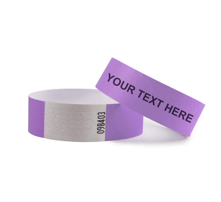 Custom Tyvek Wristbands - Purple Default Title