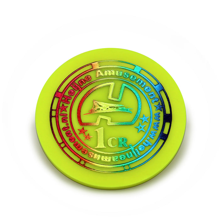 Custom Rainbow Gradient Printed Event Tokens - MOQ 1000 One Side Printing