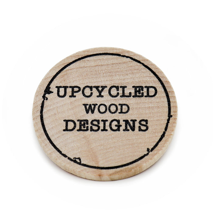 Custom Printed Eco-Friendly Maple Wood Tokens - MOQ 10 One Side Printing
