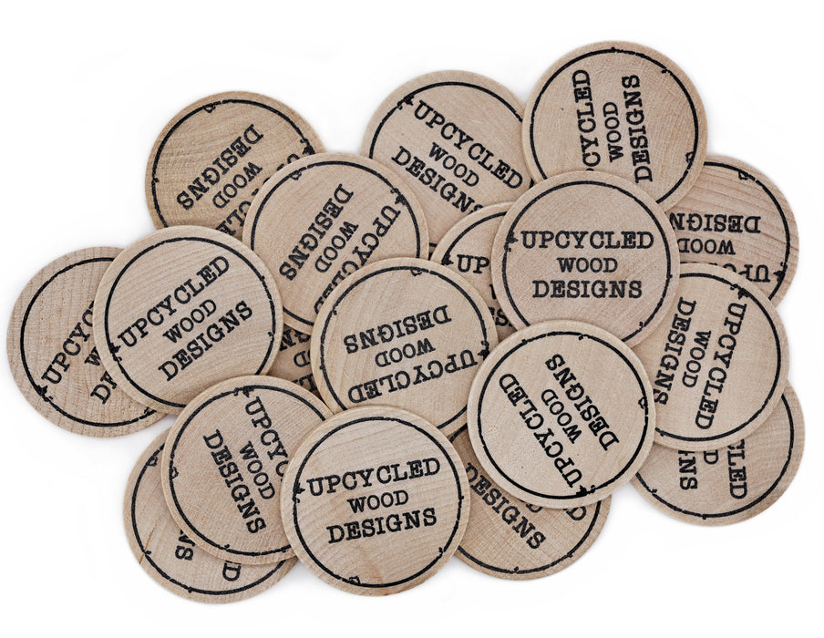 Custom Printed Eco-Friendly Maple Wood Tokens - MOQ 10 One Side Printing