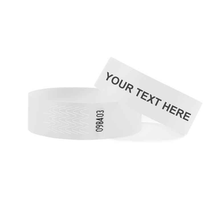 Custom Tyvek Wristbands - White Default Title