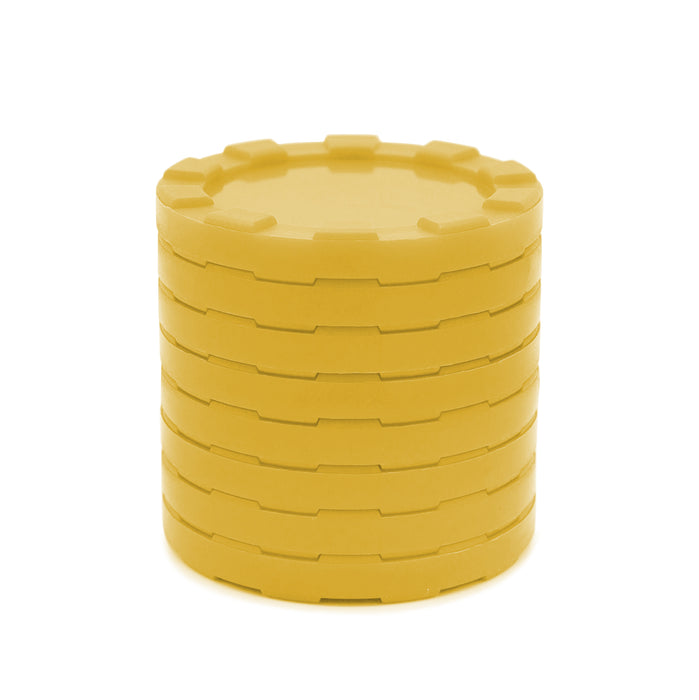 OUTLET Stackable Tokens 40mm - Yellow 10 PCS