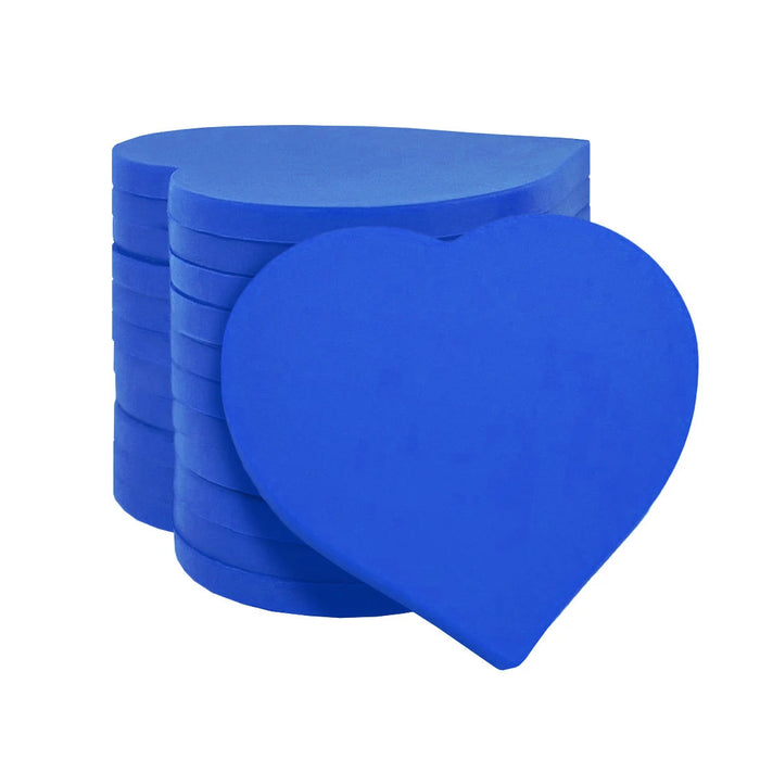 Plastic Heart Shaped Tokens 40mm