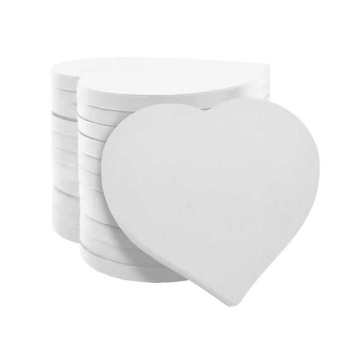 Plastic Heart Shaped Tokens 40mm