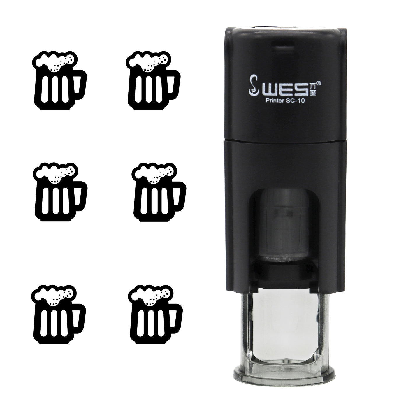 Self Inking Beer Glass Stamp Teacher Stamp Loyalty Stamp