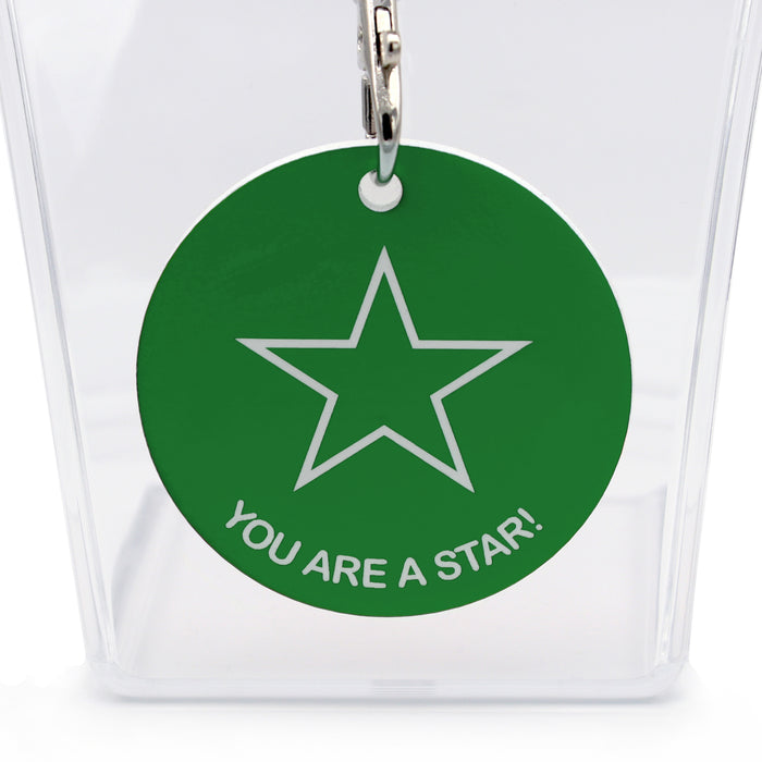 Green Acrylic Reward Medal - You Are A Star!