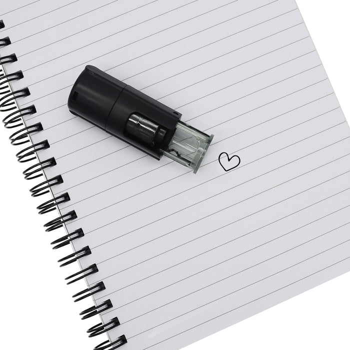Self Inking Love Heart Open Stamp