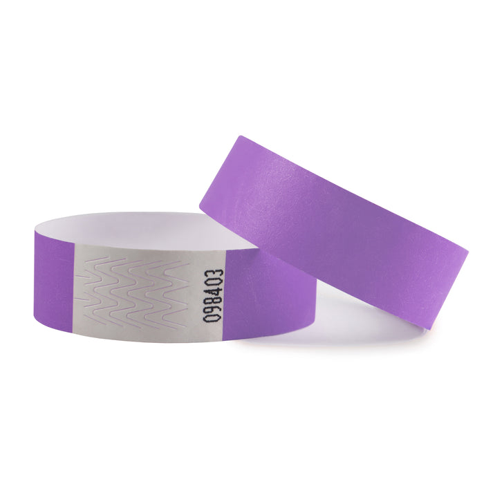 Purple Tyvek Wristbands
