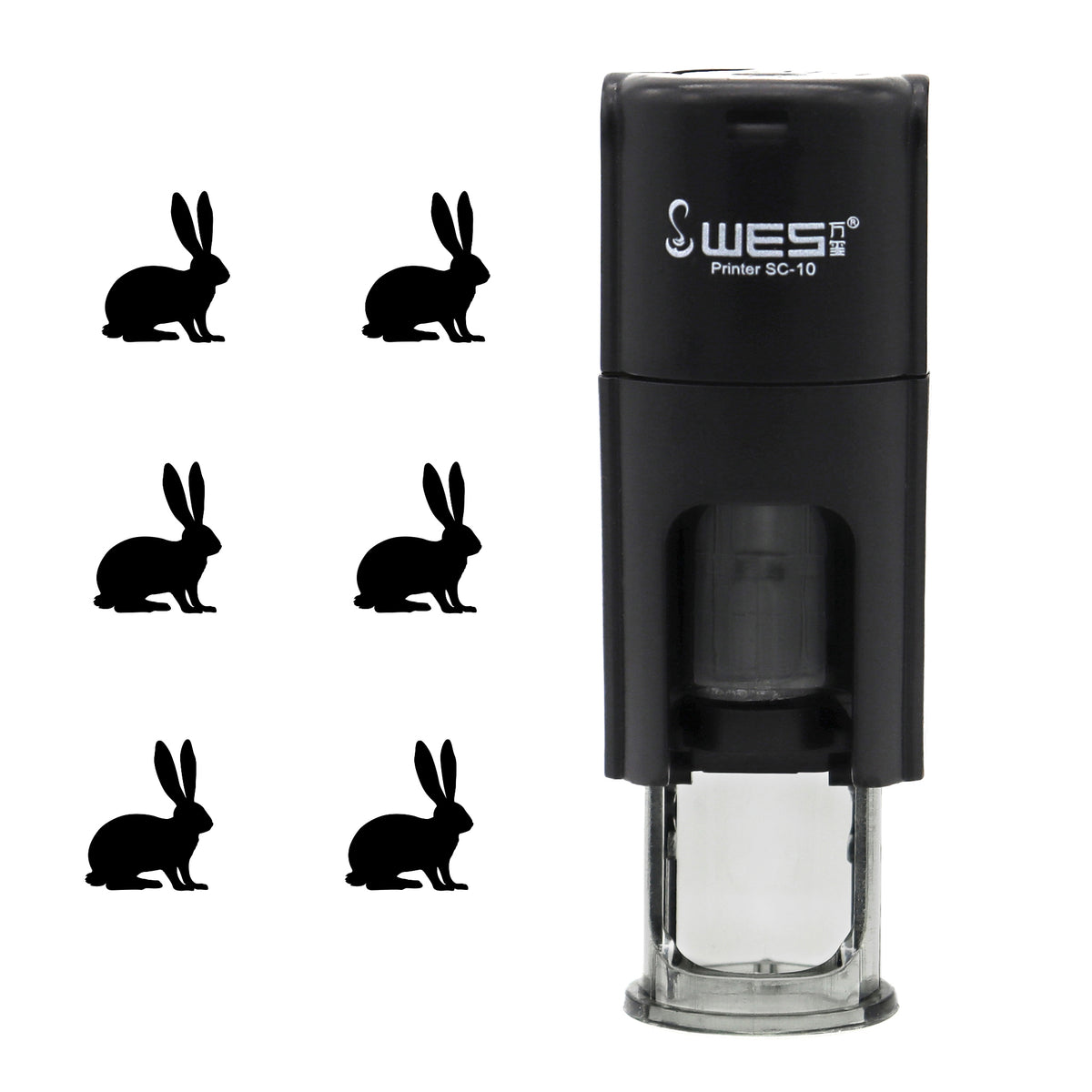 Red Ink Rabbit Stamp Self Inking Rabbit Stamp | Teacher Stamp | Loyalty Stamp
