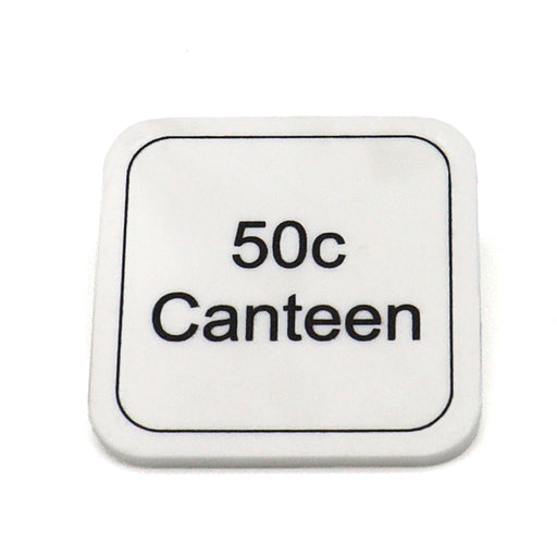 Custom Printed Square Shaped Reward Tokens - MOQ 100 One Side Printing