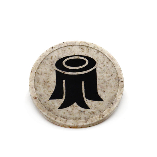 Custom Printed Eco-Friendly Wood Fiber Tokens - MOQ 100 29mm / One Side Printing