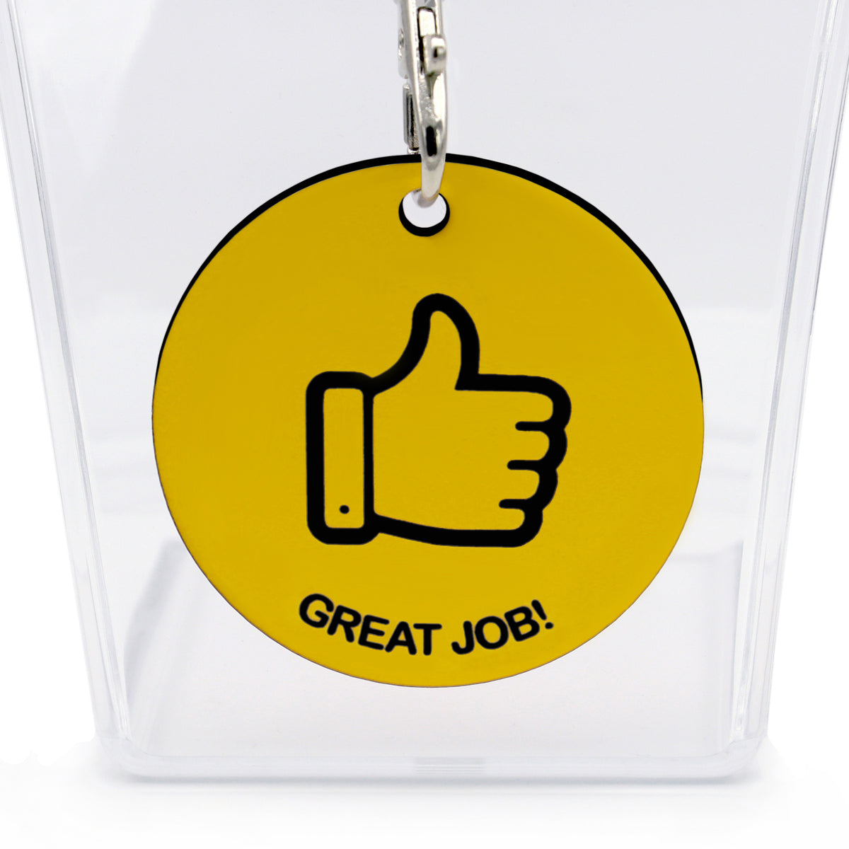 Good Work Tokens Yellow Acrylic Medal 'Great Job' | Reward Medals | CombiCraft