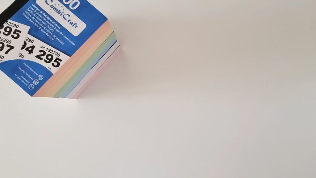 Video Showing All Different Colours Of Raffle Ticket Booklets