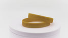 Video of gold silicone wristbands with debossing