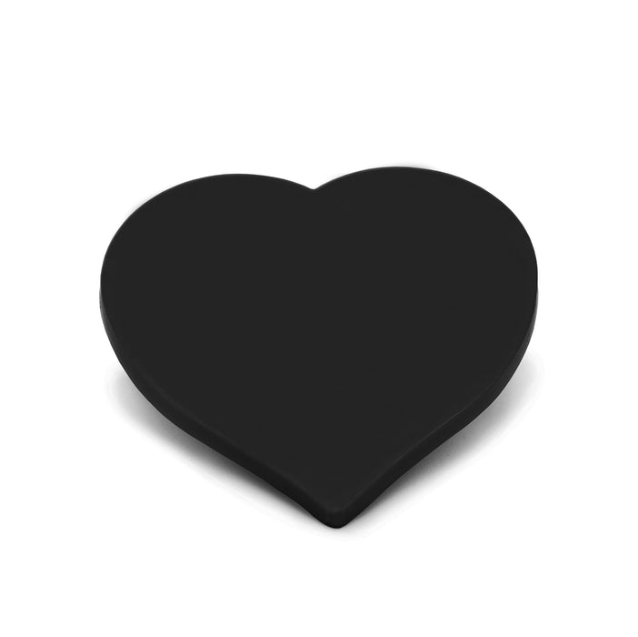 Heart Shaped Tokens 40mm - Black