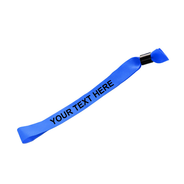 Personalised Fabric Wristbands - Blue