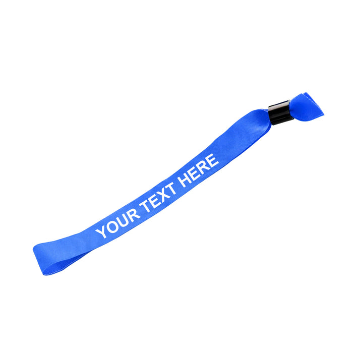 Personalised Fabric Wristbands - Blue