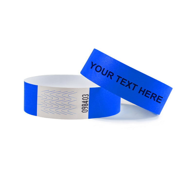 CombiCraft | Custom Tyvek Wristbands - Blue