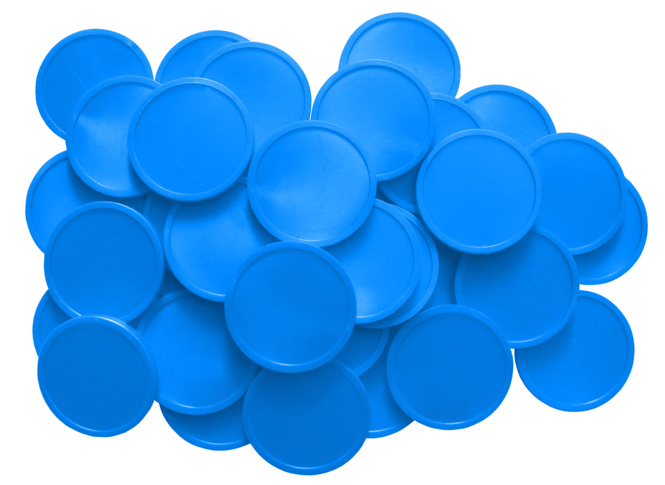 Blue Plain Event Plastic Tokens