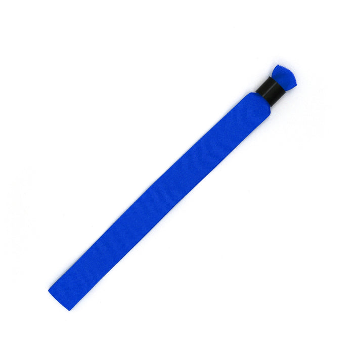 Blue Fabric Wristband With Black Locking Mechanism