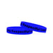 Blue Printed Silicone Wristbands