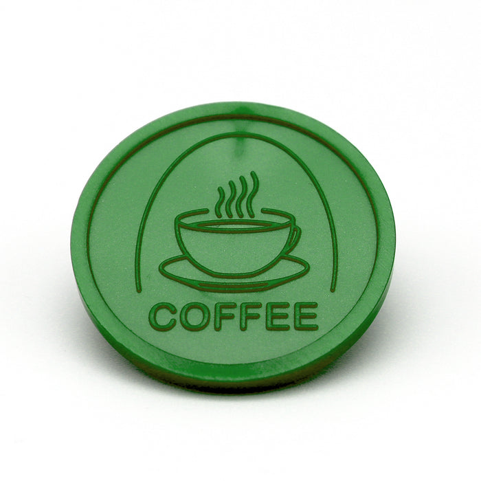 Dark Green Coffee Tokens