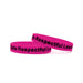 Dark Pink Printed Silicone Wristbands