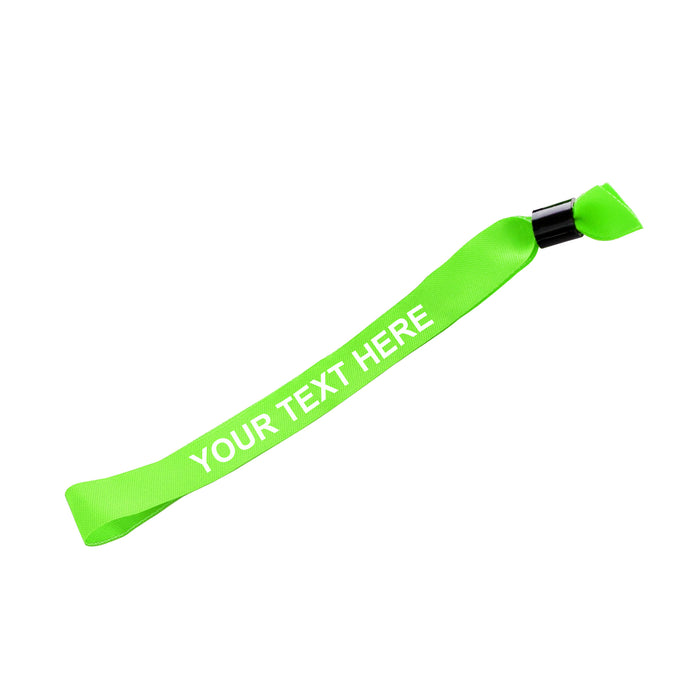 Personalised Fabric Wristbands - Green