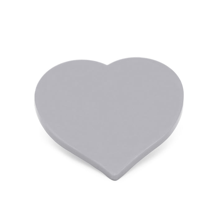 Heart Shaped Tokens 40mm - Silver