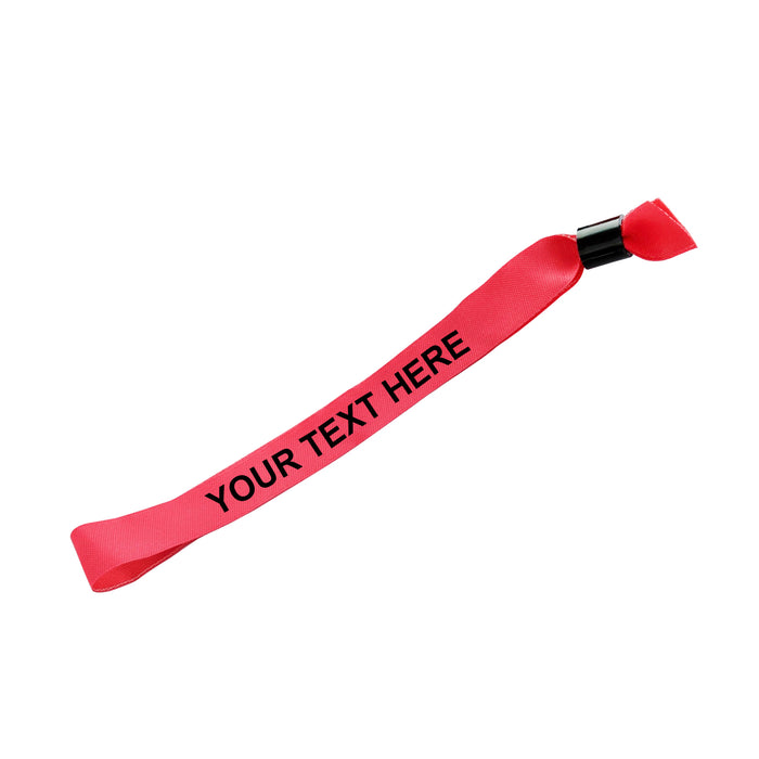 Personalised Fabric Wristbands - Pink