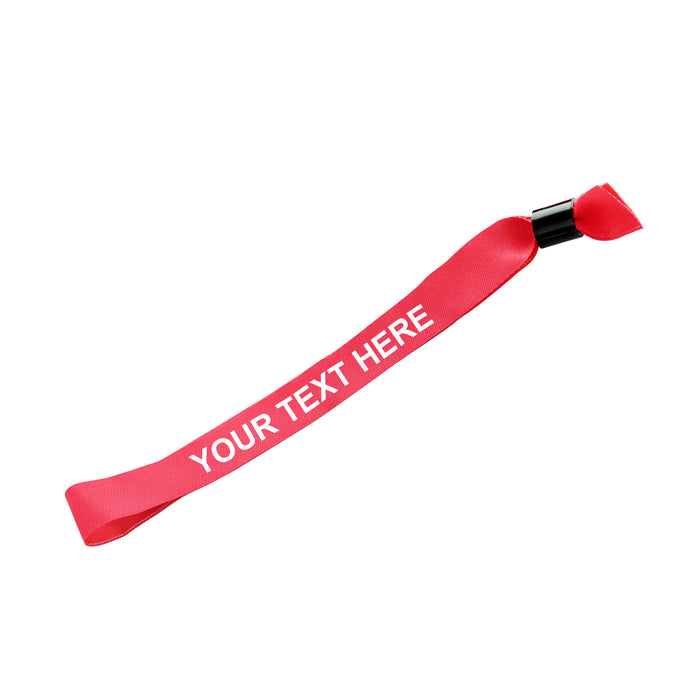 Personalised Fabric Wristbands - Pink