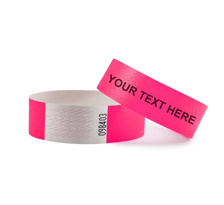 CombiCraft | Custom Tyvek Wristbands - Pink