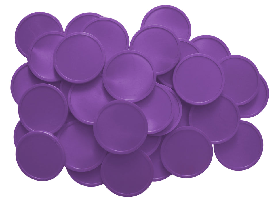 Purple Plain Event Plastic Tokens