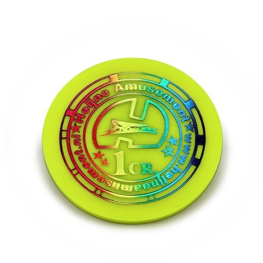 Custom Rainbow Gradient Printed Reward Tokens - MOQ 1000 One Side Printing