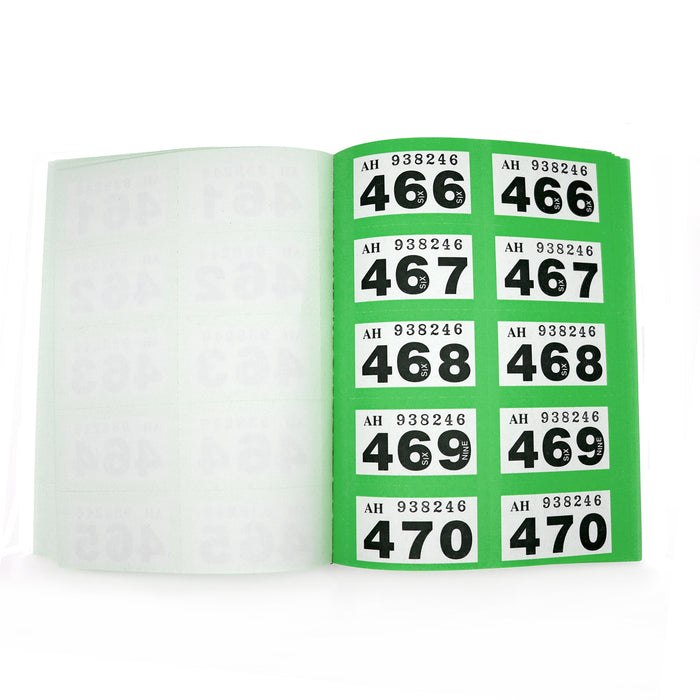 Green Raffle Token. Image Raffle Tickets Green | Double Tickets | CombiCraft