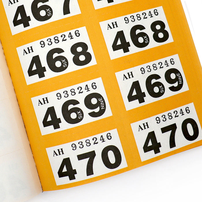 Yellow Raffle Raffle Tickets Yellow | Double Tickets | CombiCraft