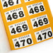 Close Up Of Yellow Raffle Ticket Book