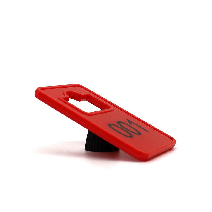 Plastic Cloakroom Tags - Red