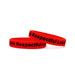 Red Printed Silicone Wristbands