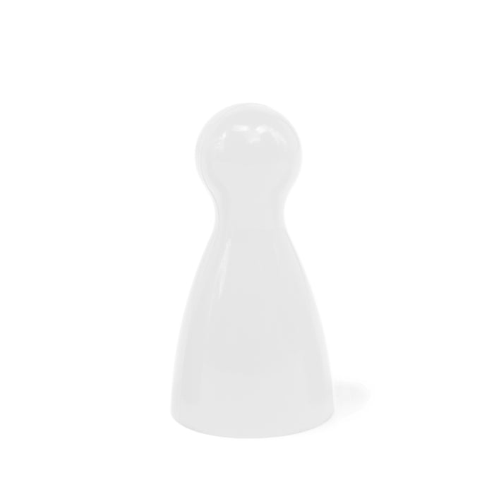 White Plastic Game Pawns
